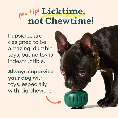 WOOF Pupsicle Interactive Dog Ball Toy for Dogs Large 25-75 lbs - Blue - color: Blue, size: Large