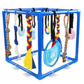 ASOCEA Puppy Play Gym for Small Dogs – Interactive Jungle Gym with 10 Hanging Toys, Adjustable Height, Safe PVC Frame for Indoor Puppy Entertainment, Teething & Mental Stimulation