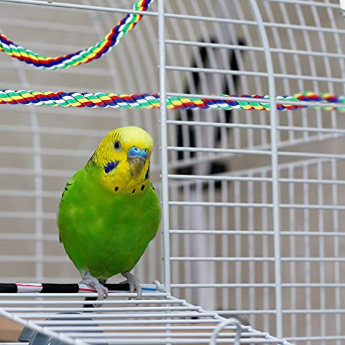 2 Pcs Bird Rope Perches Climbing Rope Bird Cage Accessories, - size: 21.6 Inch, 31.5 Inch