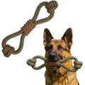 Dog Toys for Aggressive Chewers, Indestructible Dog Toys, Dog Tug Toy - color: Double Loop Tug