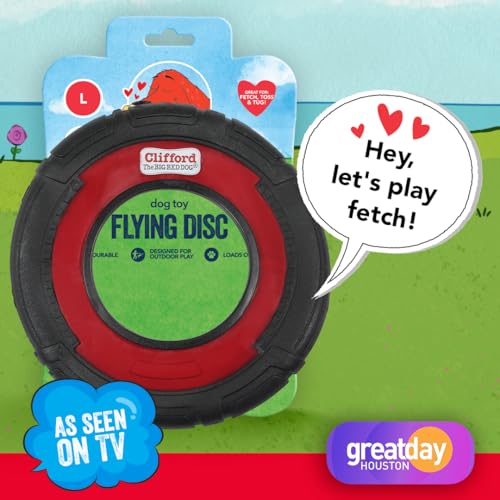 Clifford Dog Flying Disc (Medium, Rubber)