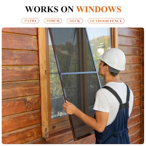 MAGZO Pet Proof Window&Door Screen Roll, 39" W x 145" L, Black - color: Black, size: 39"W x 145"L(Roll)