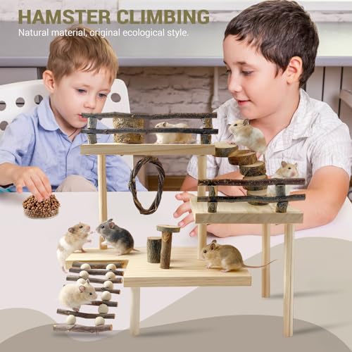 Wooden Hamster Playground, Hamster Platform, Hamster Climbing Hide Frame - color: 11