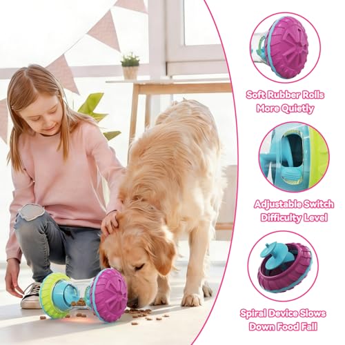 MateeyLife Interactive Dog Puzzle Toy for Small Medium Large Dogs Pruple - color: Purple