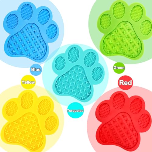 Dog Lick Pad, Dog Washing Distraction Device, Slow Eating Cute Mat with Super Suction for Pet Licking Peanut Butter, Bathing, Grooming Training (Green) - color: Green
