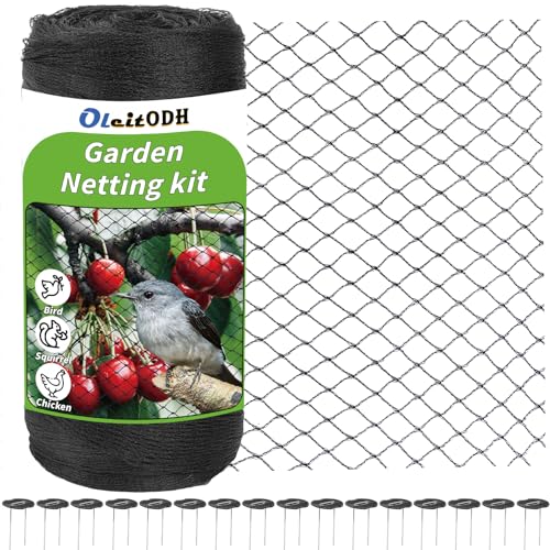 Garden Mesh Netting 15x20 FT - Heavy Duty Bird Net, Mesh Pest Barrier Reusable Ultra Fine Deer Fence Netting Crops Row Cover Raised Bed Protect Fruits Flower Vegetables from Bird Deer Squirrel - size: 15x20ft