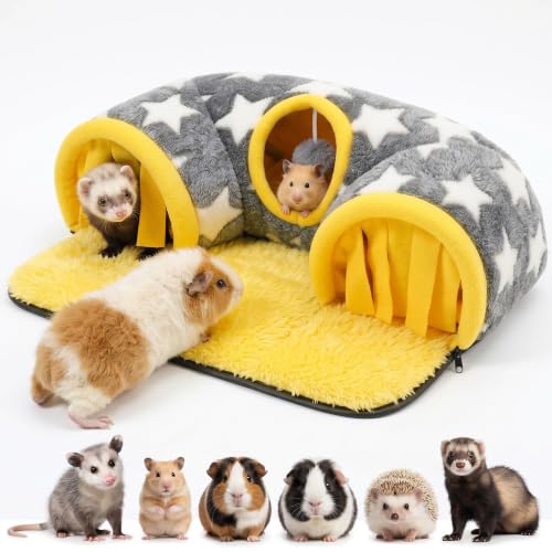 Avont Guinea Pig Tunnel, Small Animal Hideaway Tube Toy - color: Star, size: Medium