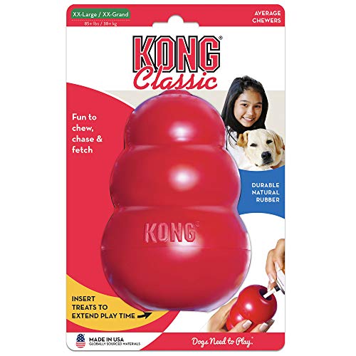 KONG Classic Stuffable Dog Toy, Natural Rubber Chew, for XX-Large Dogs - size: XX-Large