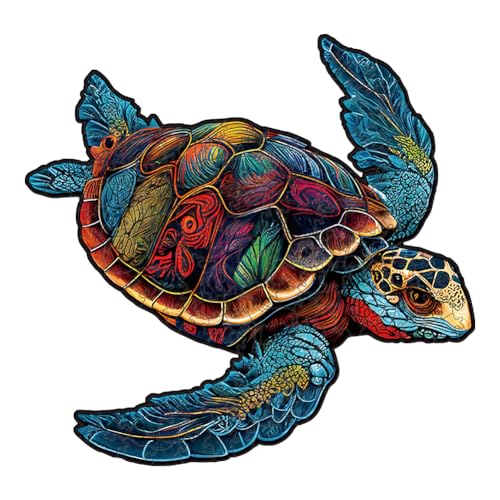 Sea Turtle Wooden Jigsaw Puzzle 150 Pieces - color: Turtle