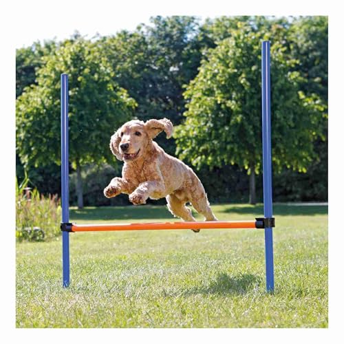 TRIXIE Dog Agility Hurdle with Height Adjustable Crossbar