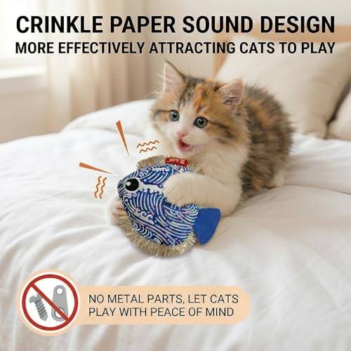 Cat Nip Toys for Cats,2 Pack,for Bored Indoor Adults and Kittens