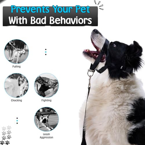 Gentle Leader for Dogs + 2X Free Training Clicker - Essential Gentle Leader - size: XL