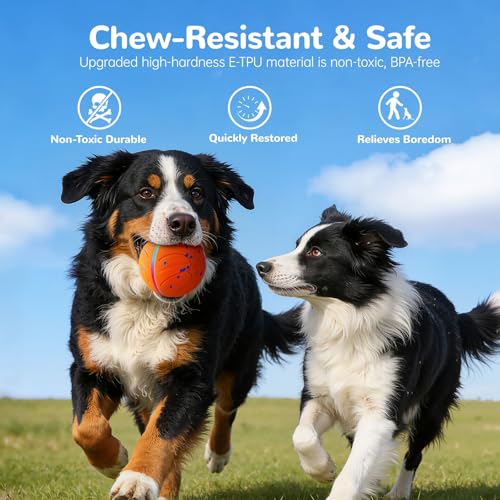 Smart Interactive Dog Toys Automatic Moving Dog Ball, Orange