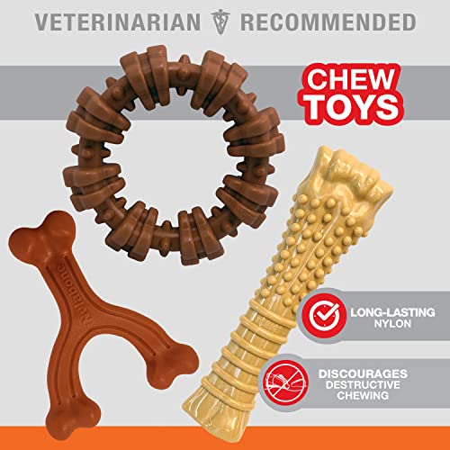 Nylabone Power Chew Customer Favorites Dog Chew Toys, 3 Count, Large - color: Bundle, size: Large