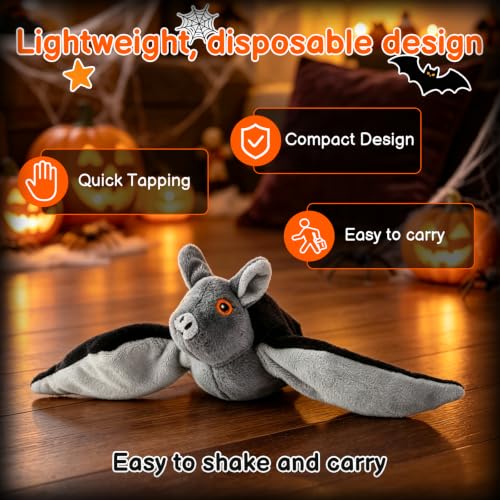 Flying Bat Dog Toy, Flying Bat Toy for Dogs, Flapping Bird Interactive Cat Toy, Cute Flapping Wings Electric Teasing Cat/Dog Toy, Hanging and Ground Play