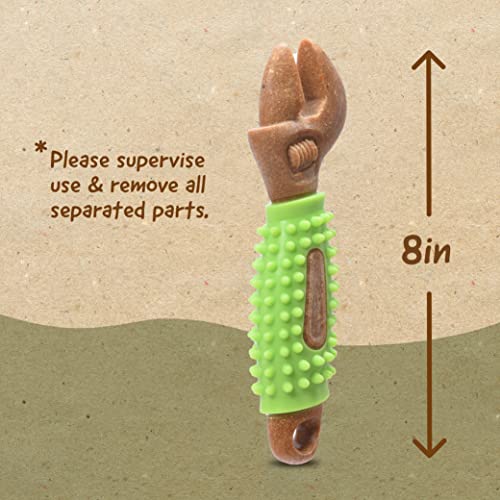 Arm & Hammer Chew Tools Compressed Wood Wrench Dog Chew Toy, 8 in - color: Wrench, size: 8 Inch