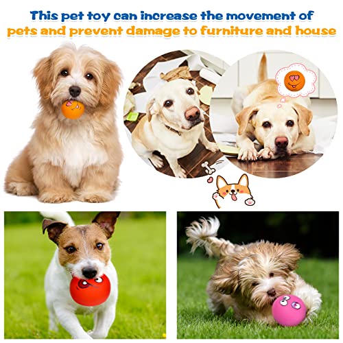 Hungdao 12 Pcs Squeaky Dog Toys, Small Dog Ball Bulk, Rubber Latex, Lively - style: Lively