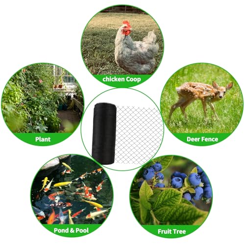 30x30 FT Bird Netting, 1/2" Mesh, Heavy Duty Garden Netting - size: 30x30FT-1/2inch