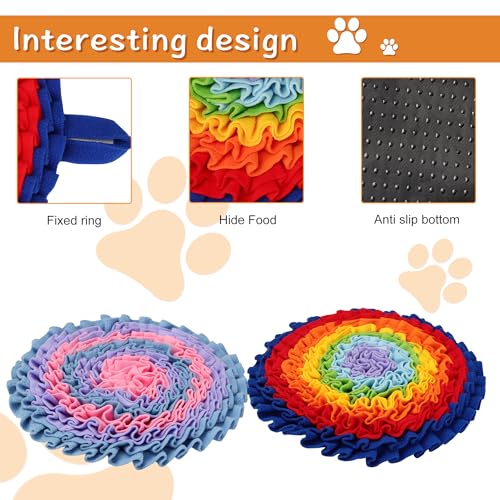 2 Pcs Snuffle Mat for Dogs, Pet Slow Feeding Mats