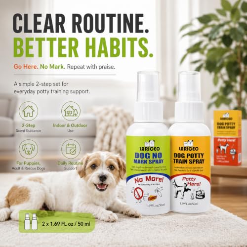 Puppy Potty Training Spray Set for Pads and Grass, 2 Pack - size: 100ml