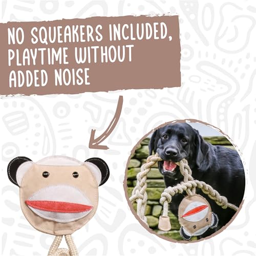 HuggleHounds Durable, All-Natrual Rope Knotties, Dog Toy - color: Duck, size: Regular
