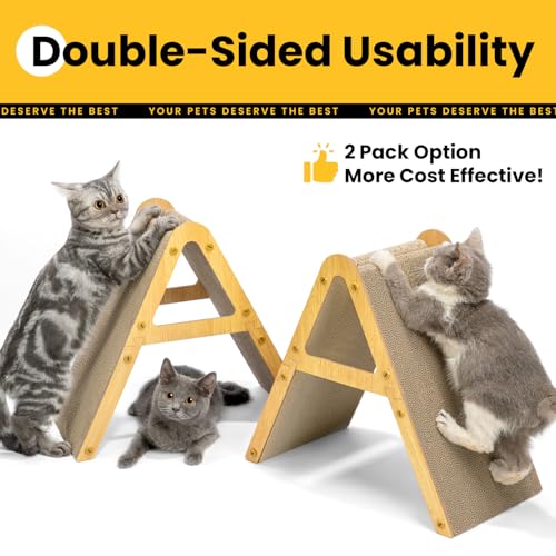 Conlun Vertical Cat Scratcher | 2 Pack Scratching Pads | Small - size: 2 Pack-Small for Kittens under 10LBS