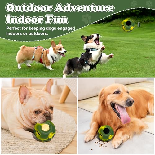 Frozen Dog Enrichment Toy, Small Freezable Fillable Natural Rubber Chew Toy - color: Green, size: Small