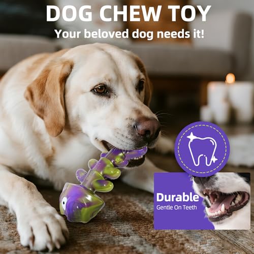 Dog Chew Toy Durable and Indestructible - color: Purple