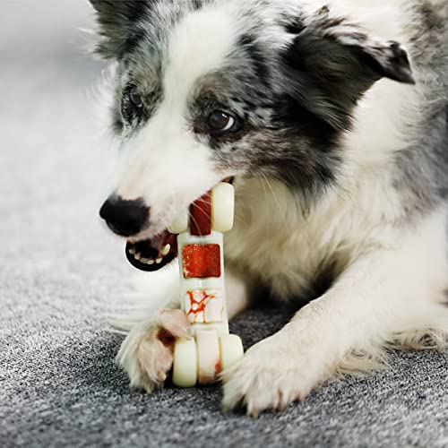 Tikaton Hammerbone Durable Dog Chew Toy for Aggressive Chewers, Beef Flavor Dog Toy, Medium - size: Medium
