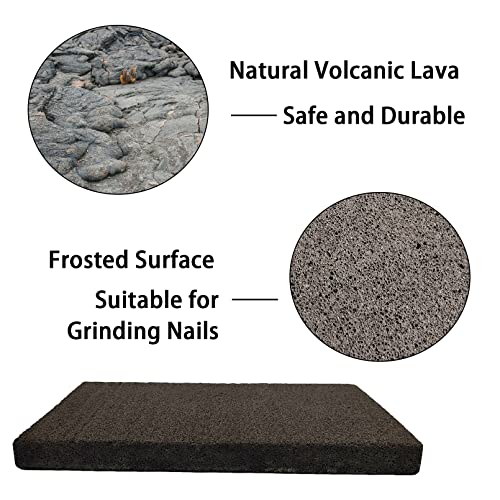 BNOSDM Rabbit Grinding Claw Pads Natural Bunny Scratch Foot Mat 2 Pack - color: Black 2x Large