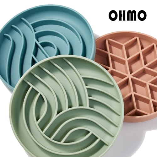 OHMO Slow Feeder Dog Bowl, 7.9" Lick Mat for Dogs, Tree of Life, Sage Green - color: Sage Green