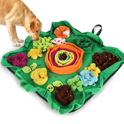 Vextronic Snuffle Mat for Dogs, Large Breed Slow Feeder Interactive Toy - color: Green