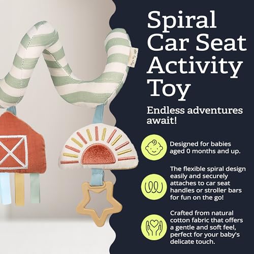 Itzy Ritzy Spiral Car Seat & Stroller Activity Toy, 0 Months & Up (Farm) - color: Farm