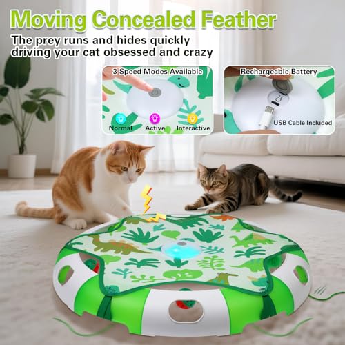 Automatic Interactive Cat Toy for Indoor Cats