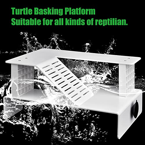 WEAVERBIRD Turtle Basking Platform, Double Decker Reptile Habitat