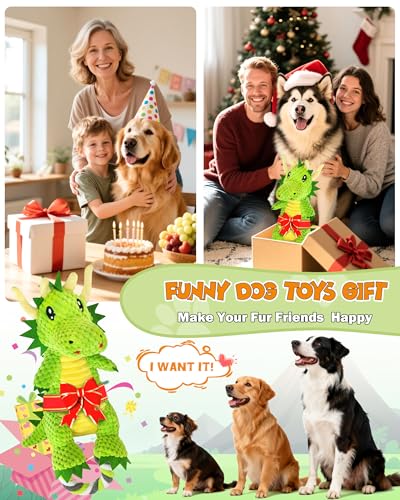 Jeefome Interactive Squeaky Dog Chew Toy,Plush Dog Rope Toys for Small Medium and Large Dogs,Tug of War Dog Toys to Keep Them Busy,Training Reward Gift,Teeth Cleanin - color: Light Green