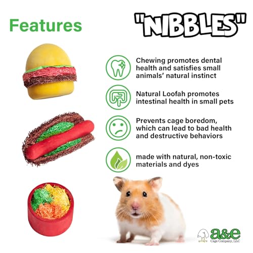 A&E Cage Co Summer Cookout Chew Toys for Hamsters & Small Pets, NB053