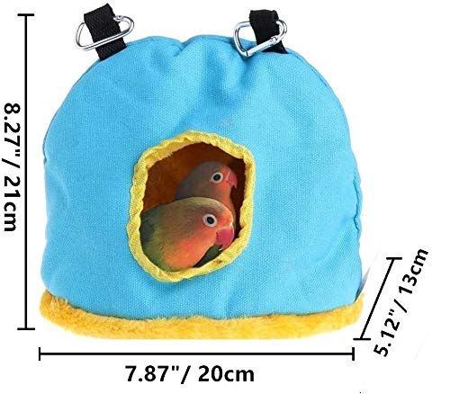 Litewoo Bird Hammock Nest Warm Parrot Swing Tent Bed for Parakeet (Large) - size: Large