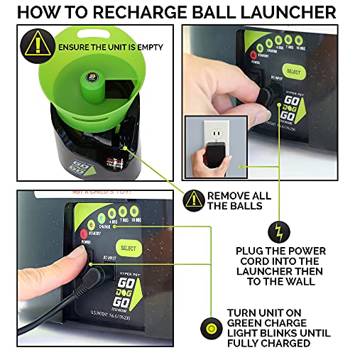 Hyper Pet GoDogGo Automatic Dog Ball Launcher, Includes 5 Balls, 20-60lbs - size: Medium, style: Automatic Machine Dog Ball Launcher