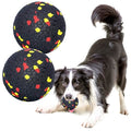 Dog Balls Toys for Aggressive Chewers(2 Pack) - color: Toy Ball-BlackPack of 2), size: Small
