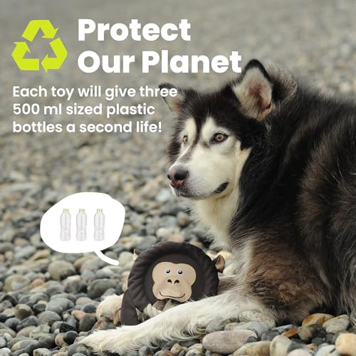 PAWSPIK 2-in-1 Flying Disc & Tug-of-War Dog Toy, Sleepy Sloth - style: Sleepy Sloth
