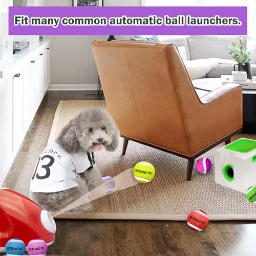 X-Small Dog Tennis Balls Dog Toys Ball 1.72" Pack of 12, Fit Ball Launchers - color: 6 Colors tennis balls