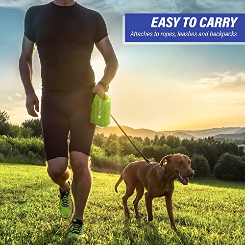 Reusable Smell Proof Waste Bag - Dog Poop Bag Holder for Dog walkers + Hiking with Dogs & Camping. Odor Proof Diaper Wet Bag, Camping Trash - color: Black