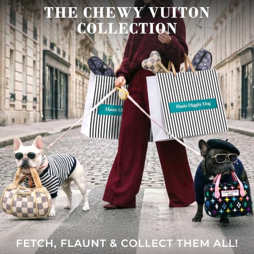 Haute Diggity Dog Chewy Vuiton Handbag Plush Dog Toy, Designer Parody Toy - color: Brown Handbag, size: X-Large