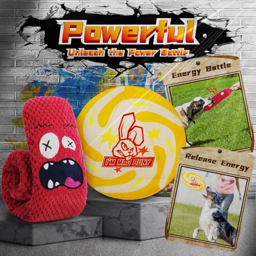 9-Pcs Variety Dog Toys for Aggressive Chewers,Medium & Large Dogs - color: For Super Chewers (Mad Bunny)