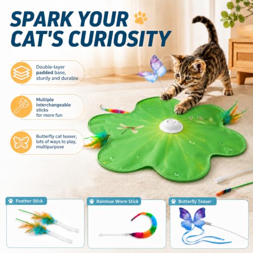 Cat Toy, Interactive Cat Toy, Cat Toys Interactive - color: green