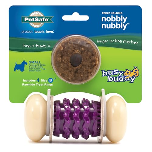 PetSafe Busy Buddy Nobbly Nubbly Treat Holding Dog Chew Toy, Small - size: Small, style: Nobbly Nubbly