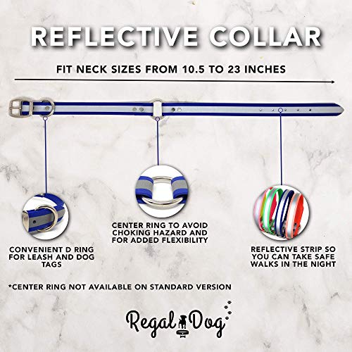 Regal Dog Products Reflective Dog Collar & Leash Set, Metal, Small Yellow - color: Yellow, size: Small Collar & Leash