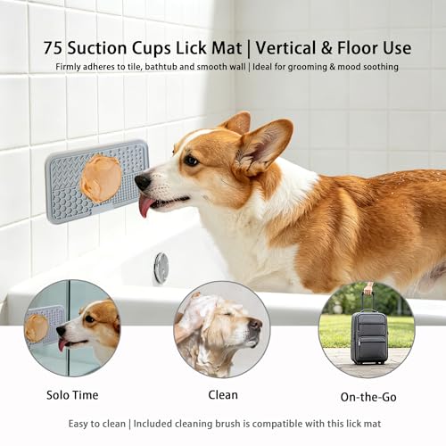 Slow Feeder Dog Bowl 3-Level Interactive Puzzle Feeder - color: Grey