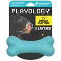 Playology Dual Layer Bone Dog Chew Toy - Jumbo, Peanut Butter Scent - size: Jumbo, style: Peanut Butter